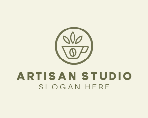 Coffee Bean Leaves logo design