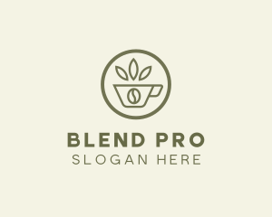 Coffee Bean Leaves logo design