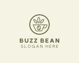 Coffee Bean Leaves logo design