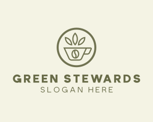 Coffee Bean Leaves logo design