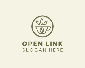 Coffee Bean Leaves logo design