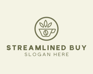 Coffee Bean Leaves logo design