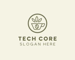 Coffee Bean Leaves logo design