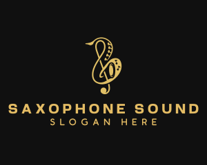 Saxophone Clef Music logo