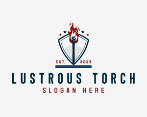 Torch Shield Tournament logo design