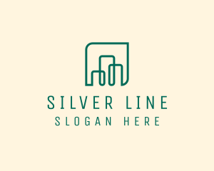 Building Line Art logo design