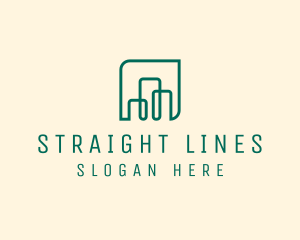 Building Line Art logo design