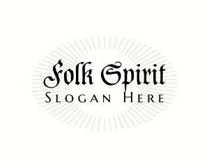 Retro Folk Rustic logo