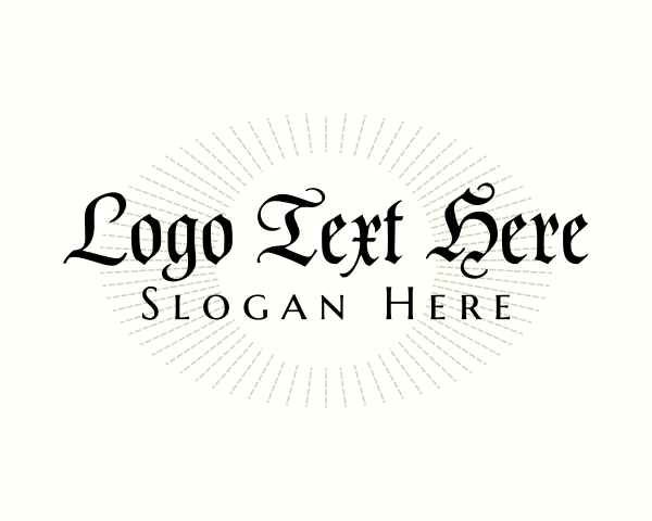 Woodcut logo example 1