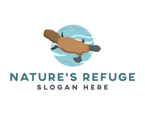 Wildlife Platypus Animal logo