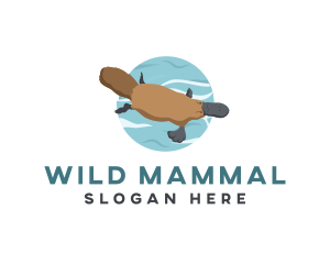 Wildlife Platypus Animal logo design