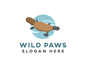 Wildlife Platypus Animal logo design