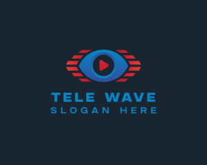 Video Stream Eye logo design