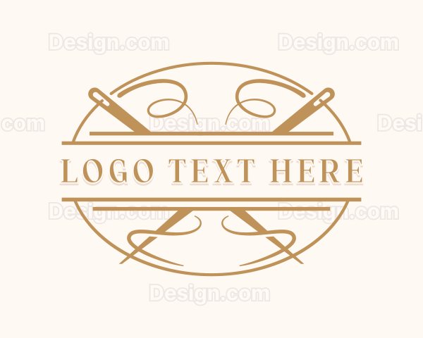 Dressmaking Tailor Sewing Logo