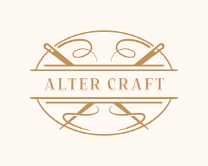 Dressmaking Tailor Sewing logo design