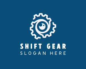 Gear Camera Lens logo design