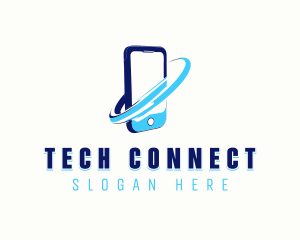 Cellphone Mobile Tech logo design