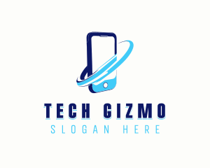 Cellphone Mobile Tech logo design