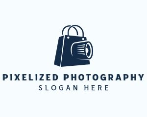 Camera Shopping Bag logo design