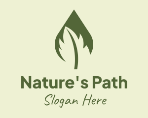 Natural Leaf Extract logo design