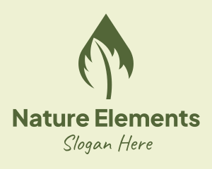 Natural Leaf Extract logo design