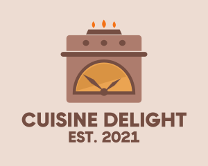 Cooking Oven Timer  logo design