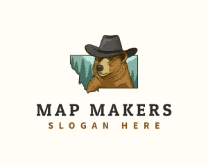 Montana Bear Hat logo design