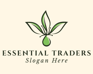 Herbal Leaf Extract logo design