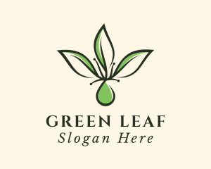 Herbal Leaf Extract logo design
