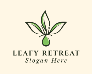 Herbal Leaf Extract logo design