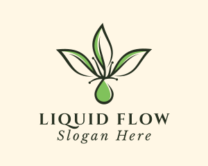 Herbal Leaf Extract logo design