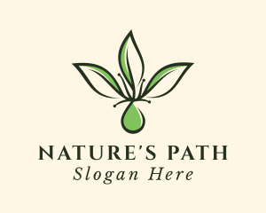 Herbal Leaf Extract logo design