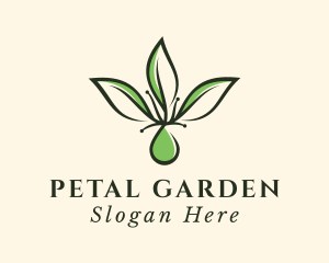 Herbal Leaf Extract logo design