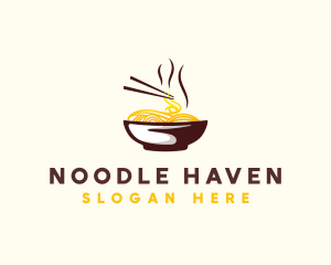 Ramen Noodle Bowl logo design