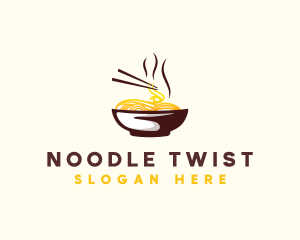 Ramen Noodle Bowl logo design