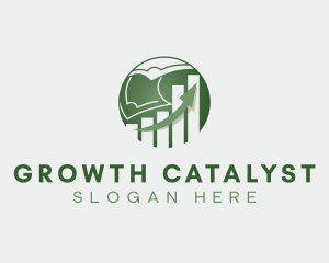 Financial Money Growth logo design