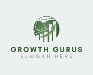 Financial Money Growth logo design