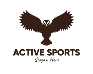 Brown Flying Owl logo