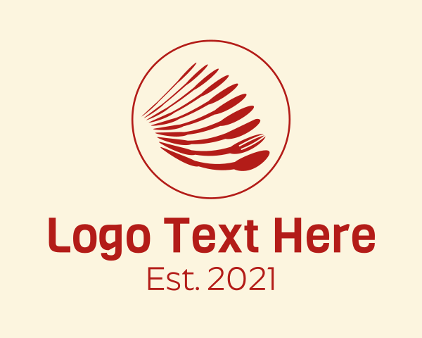 Utensils logo example 3