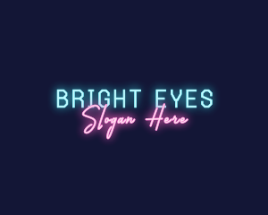 Neon Bright Wordmark logo design