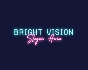 Neon Bright Wordmark logo design