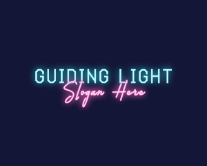 Neon Bright Wordmark logo design