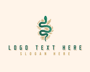 Snake Floral Boho logo