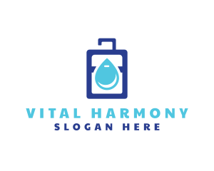 Drinking Water Bag logo design