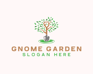 Gardening Plant Shovel logo design