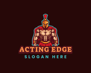 Spartan Muscle Gaming logo design