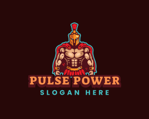 Spartan Muscle Gaming logo design