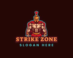 Spartan Muscle Gaming logo design