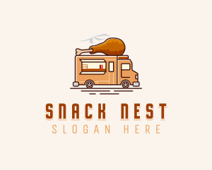 Chicken Snack Truck logo design