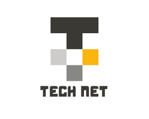 Tech Letter T logo design